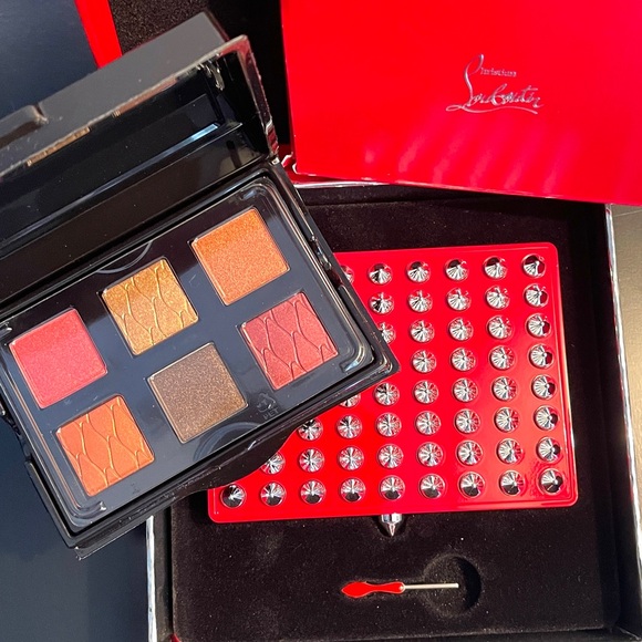 Christian Louboutin NIB 2Pc Abracadabra Gorgeous ReusableSpiked Case&6 Eyeshadow - Picture 14 of 16